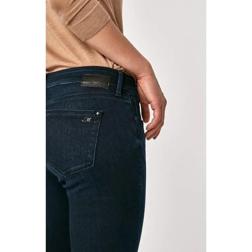 Women's Mid-Rise Skinny Jeans Cotton Elastane Versatile Casual Wear